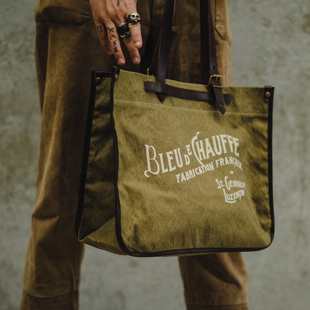 Canvas tote for men "Bazar" - khaki us
