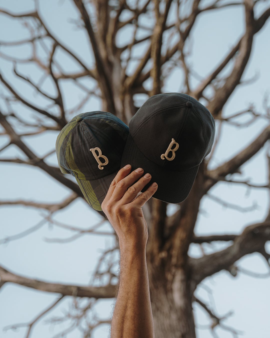 Photo de pr&eacute;sentation des casquettes de Bleu de Chauffe