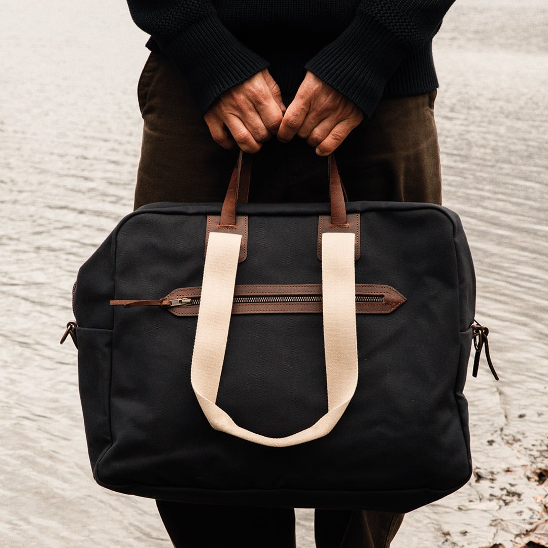 Vue de face du sac de voyage pour homme Missak en coloris Bleu Marin