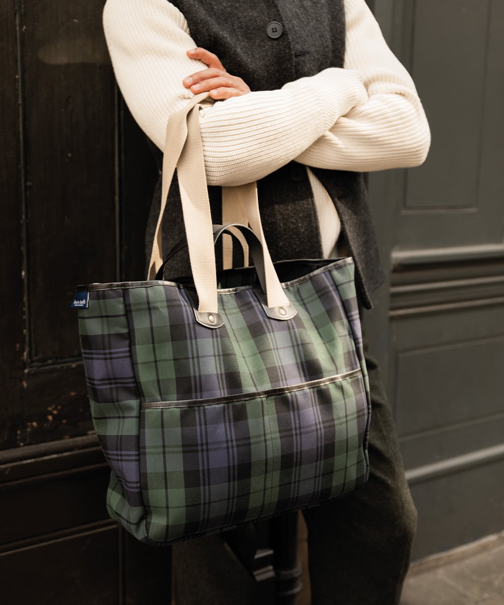 &ldquo;Meline&rdquo; canvas tote bag for men, worn over the shoulder