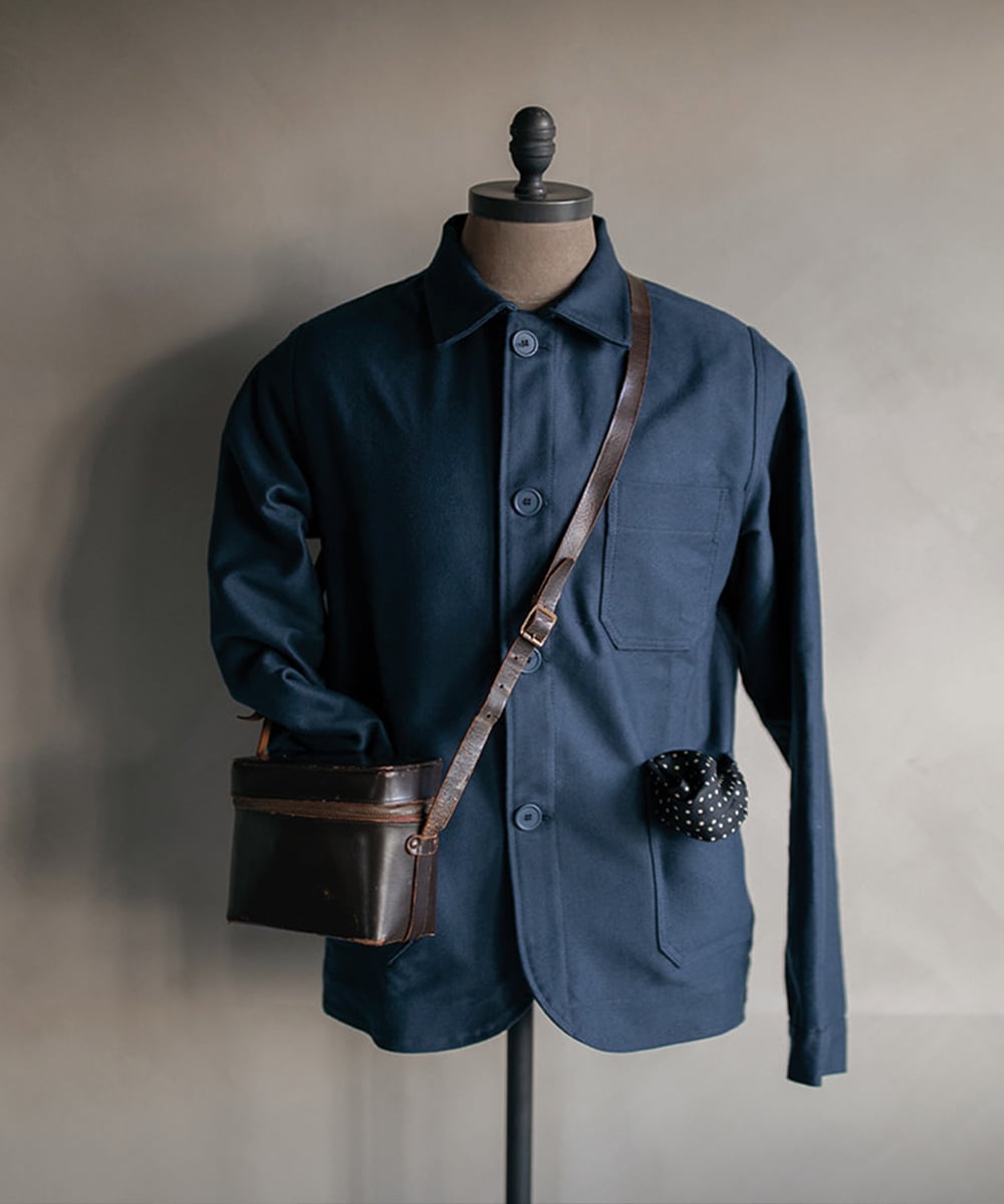Veste homme bleu de chauffe