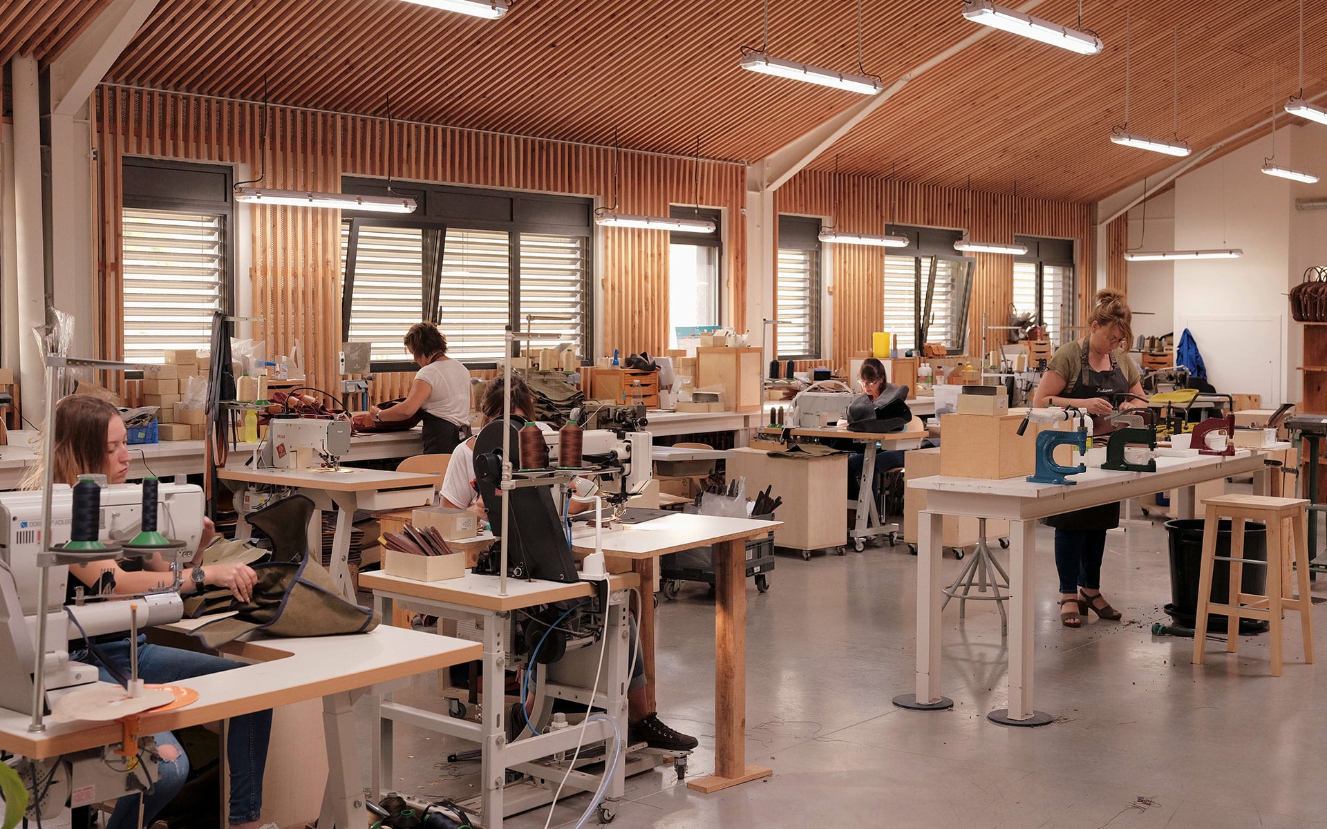 atelier de maroquinerie de Bleu de Chauffe