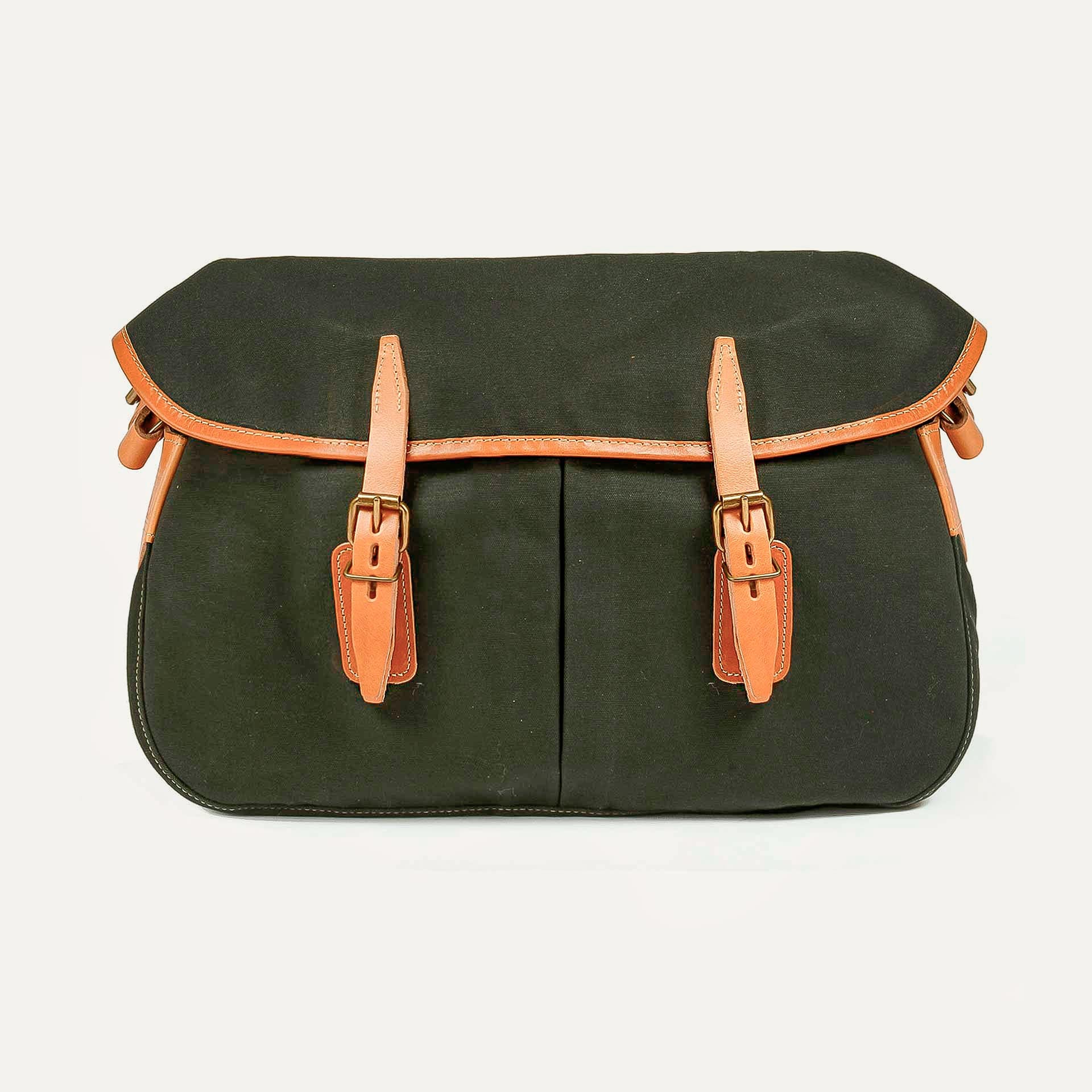 Sac musette en toile vert