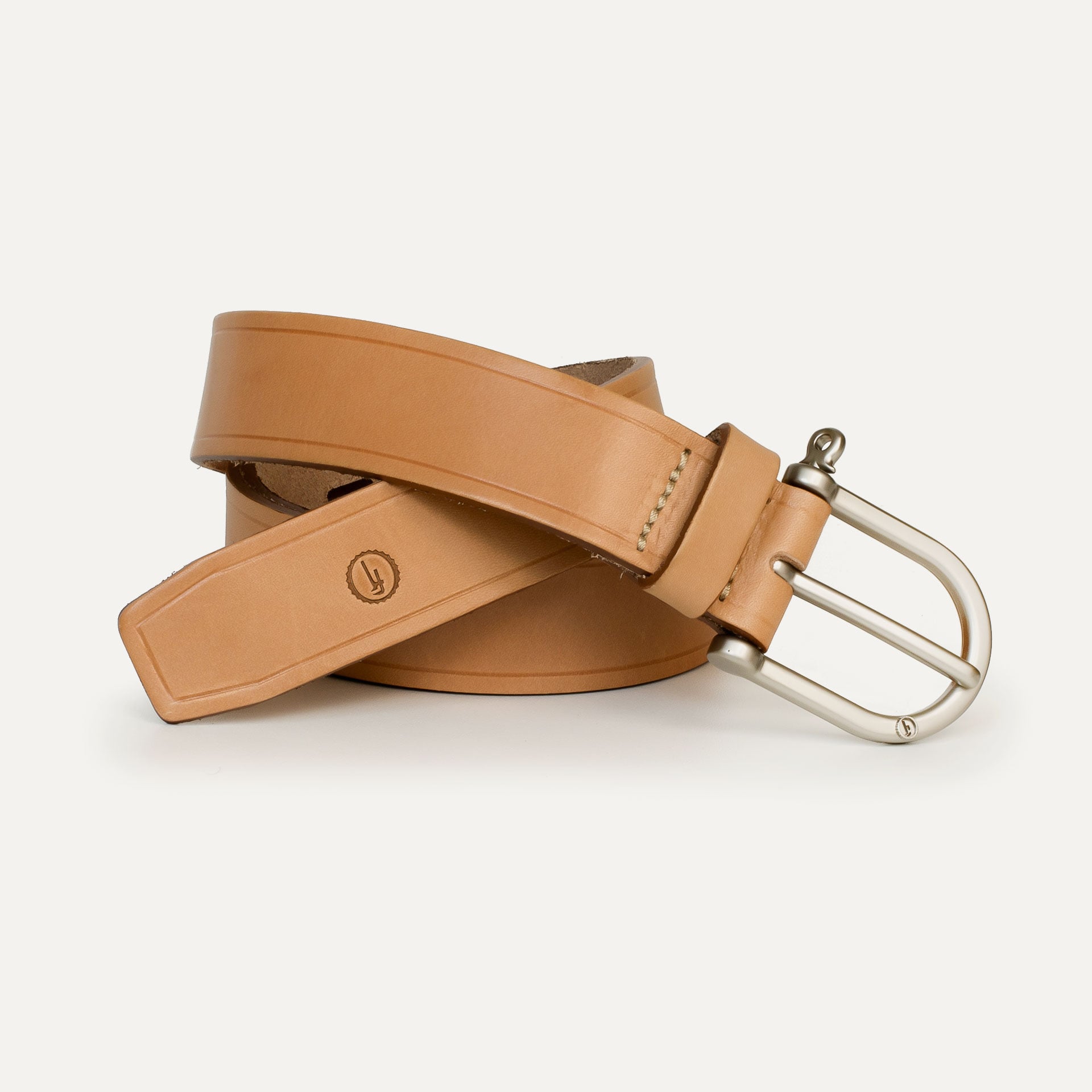 Men's leather belt