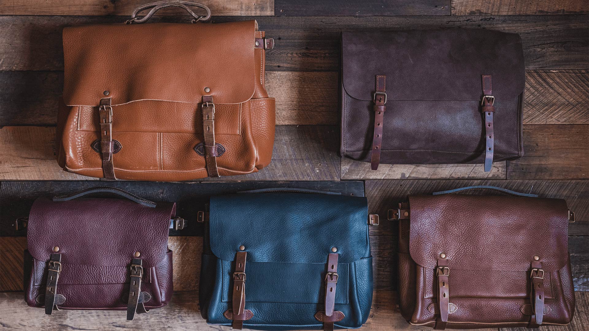 Bolsos de cuero artesanales y vintage - bolsos para hombre de Bleu de Chauffe