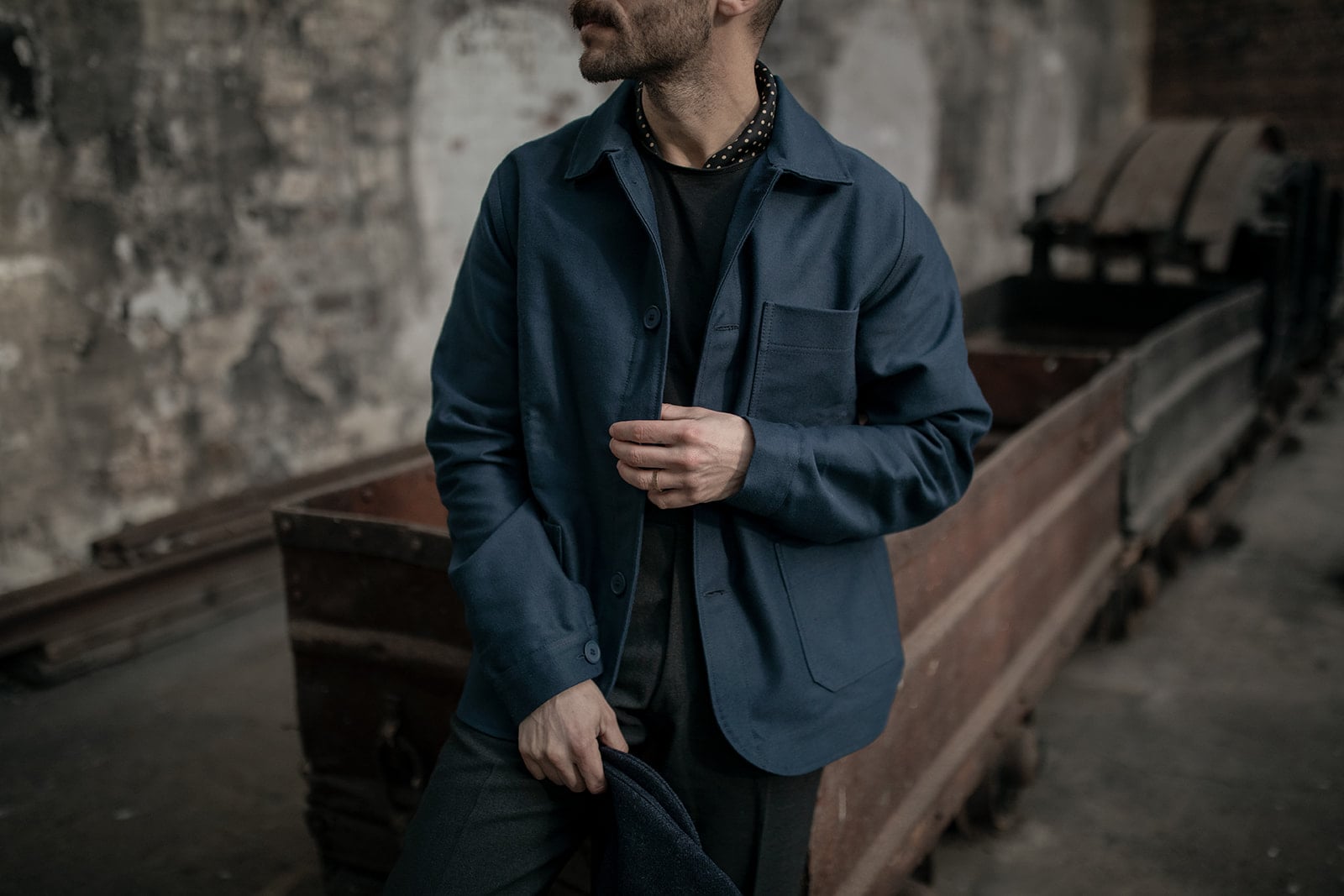 Chaqueta de hombre a la moda