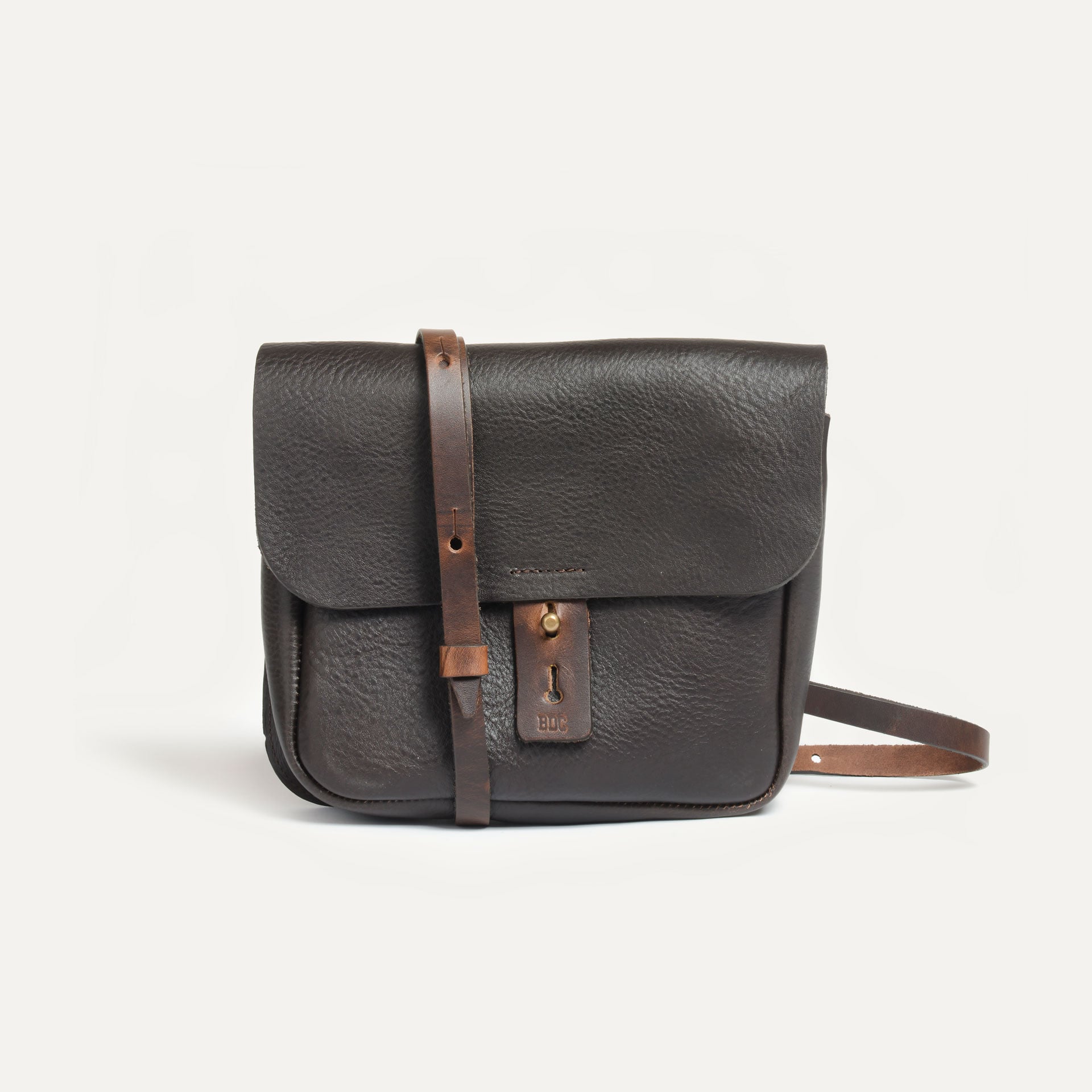 Suede leather shoulder bag