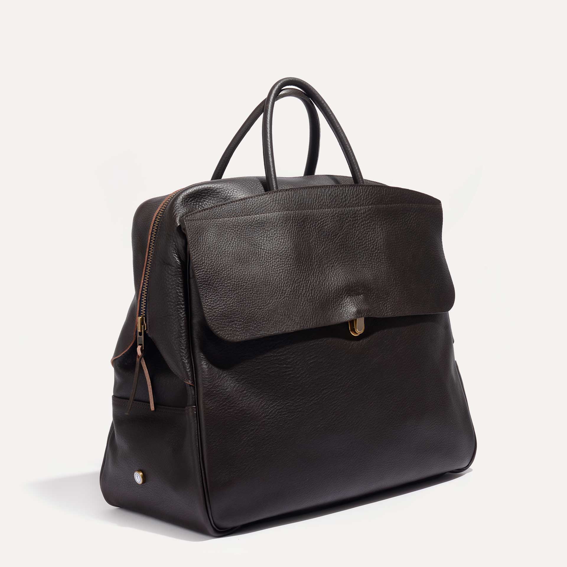 Elegante bolso de cuero para viajar