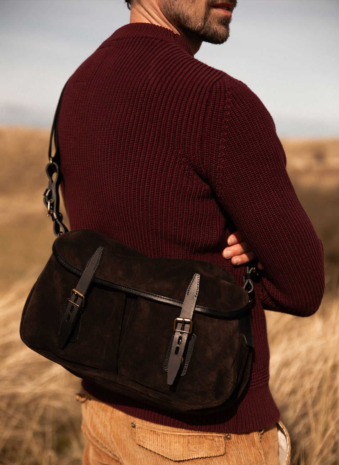 Bolso de hombro para hombre - «Musette du pecheur»