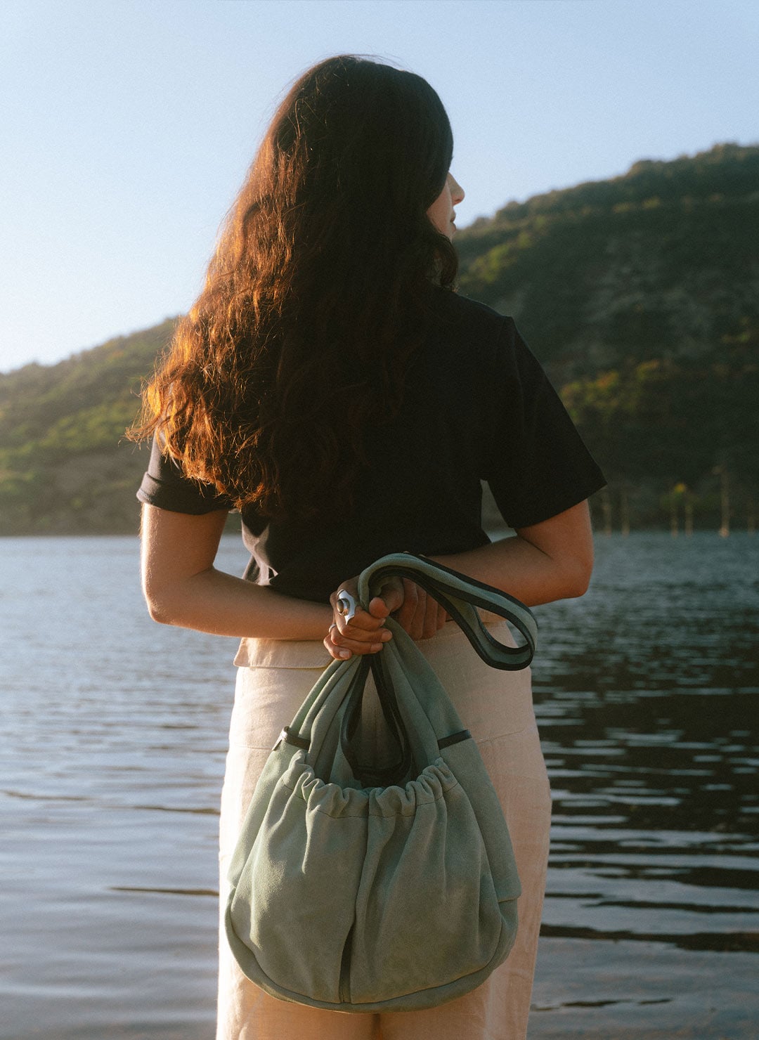 Cuidado de los bolsos de cuero aterciopelado
