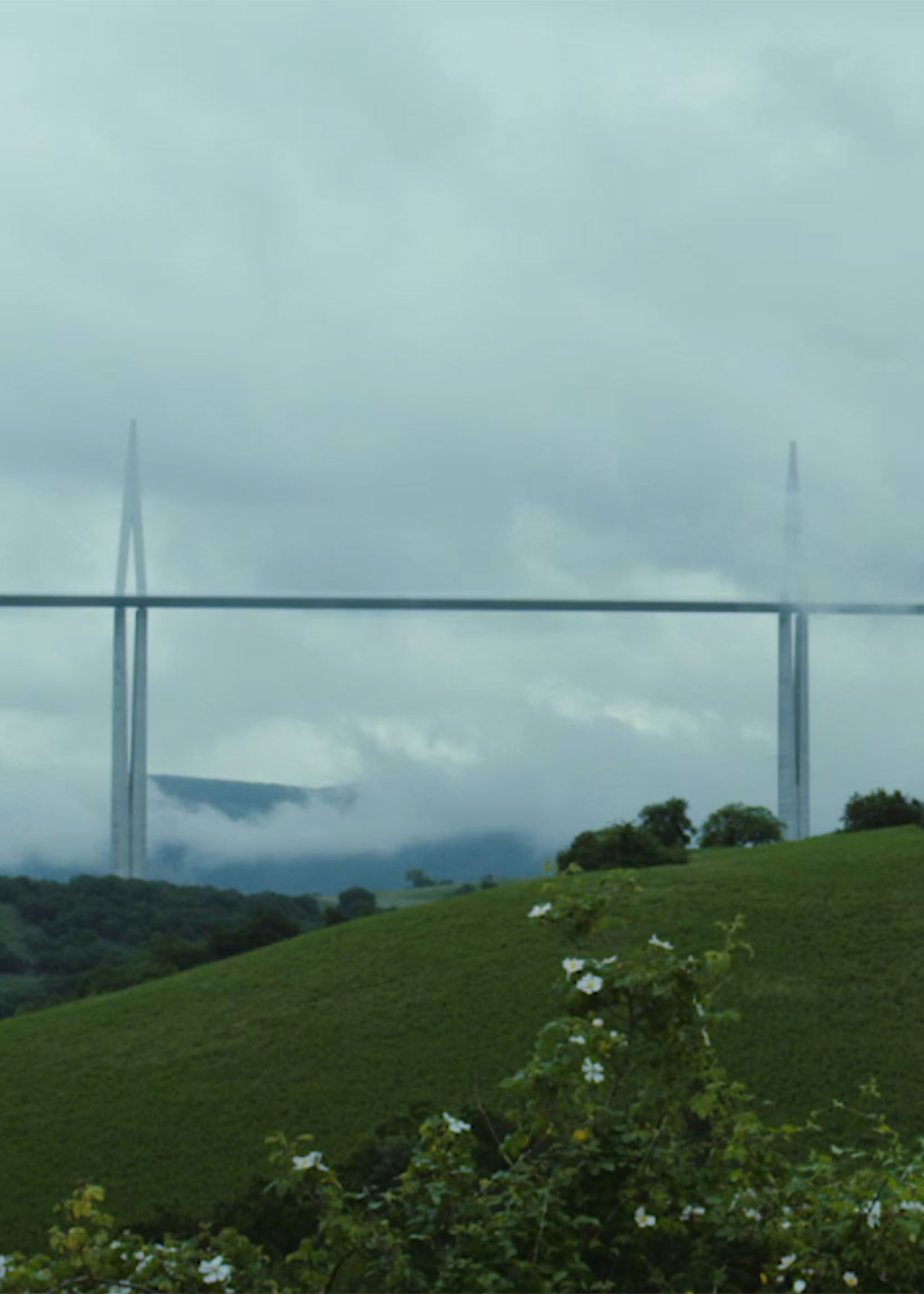 Vista del viaducto de Millau 