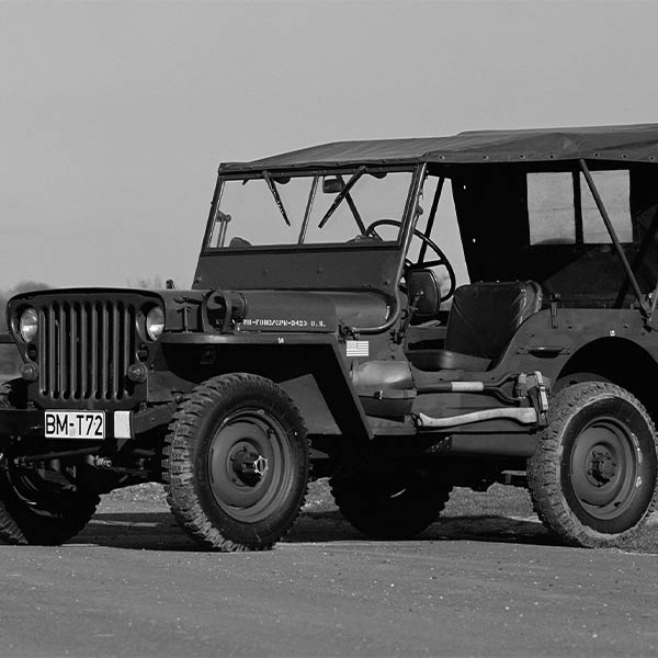 Lona técnica vintage - Jeep Willys MB