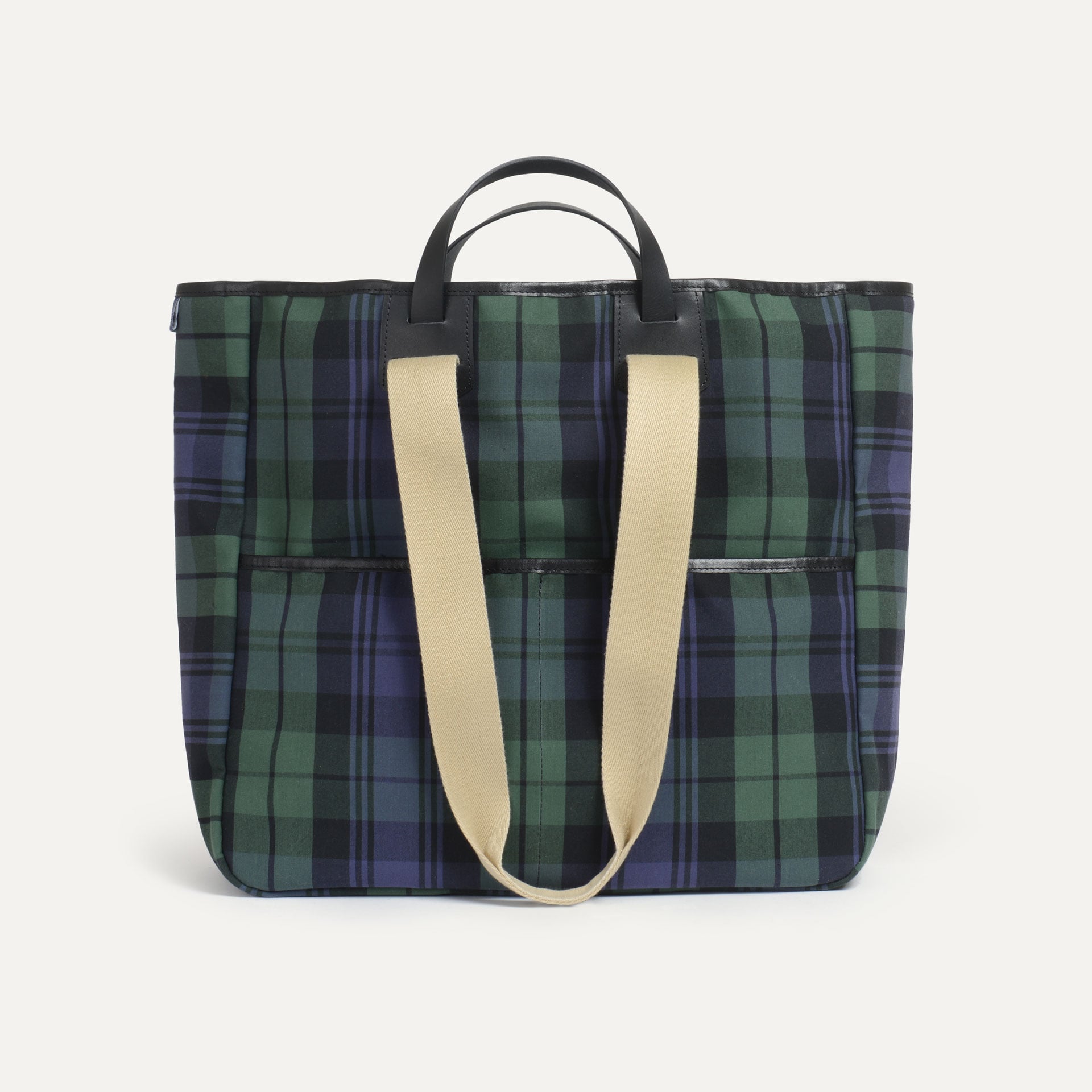 Bolso tote Meline de lona tartán